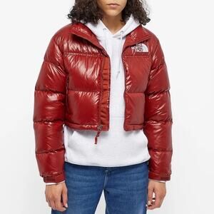 The North Face Nuptse Cropped Puffer Jacket - Size S - MINT